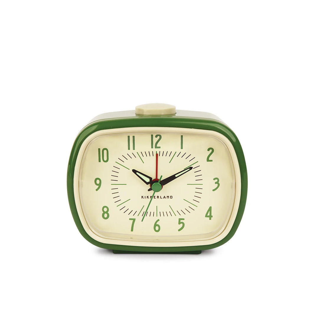 Retro Alarm Clock - Green