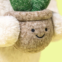 Load image into Gallery viewer, Cream Bunny with Plant

