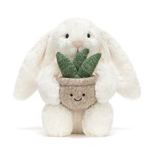 Load image into Gallery viewer, Cream Bunny with Plant
