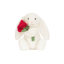 Load image into Gallery viewer, Cream Bunny with Rose
