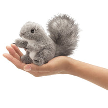 Load image into Gallery viewer, Gray Squirrel Finger Puppet
