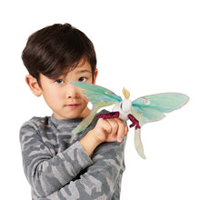Load image into Gallery viewer, Luna Moth Finger Puppet
