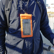 Load image into Gallery viewer, Waterproof Phone Sleeve - Orange
