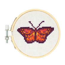 Load image into Gallery viewer, Mini Cross Stitch Embroidery Kit - Butterfly
