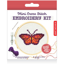 Load image into Gallery viewer, Mini Cross Stitch Embroidery Kit - Butterfly
