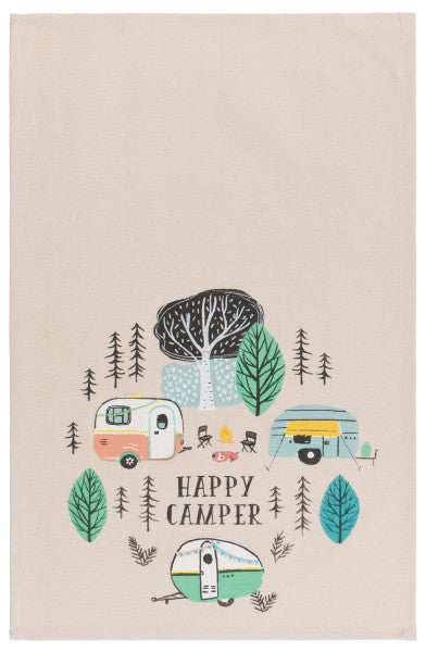 Happy Camper Dishtowel